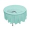 12 Pack Mint Green Round Plastic Tablecloths 6 ft 10 in Disposable Covers
